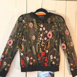 Next sheer long sleeve floral top.  A must see!!